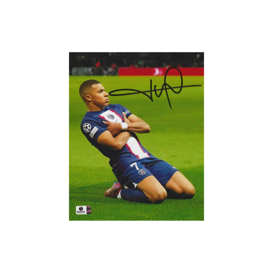 Kylian Mbappé Paris Saint-Germain Autographed 8x10 Photo coa - Fan Freaks