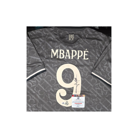 Kylian Mbappe Real Madrid Autographed 2024-25 Adidas 3rd Jersey With COA - Fan Freaks