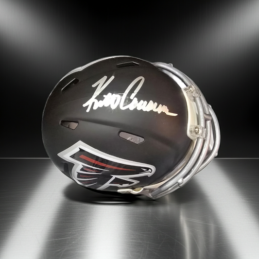 Kirk Cousins of the Atlanta Falcons signed mini football helmet PAAS COA