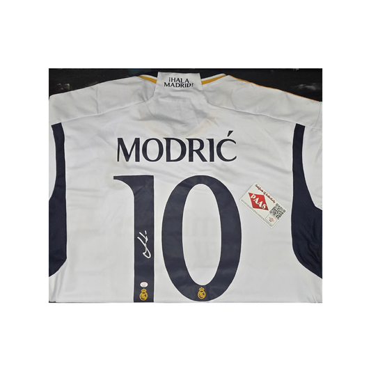 Luka Modric Of Real Madrid Signed Autographed Soccer Jersey PAAS COA - Fan Freaks