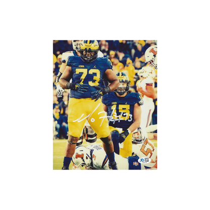Maurice Hurst University of Michigan autographed 8x10 football photo, unframed image
