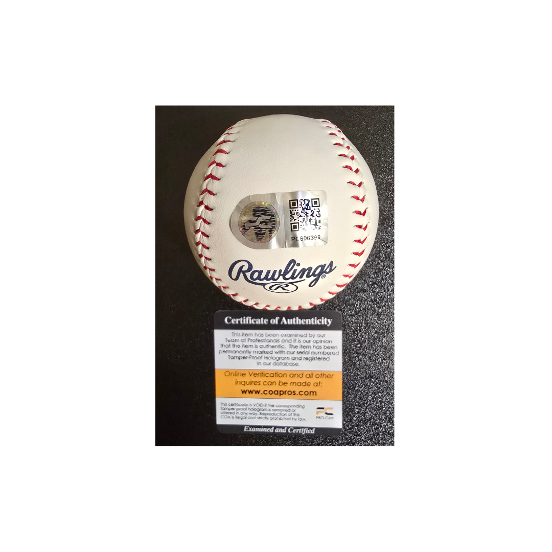Mike Trout Signed Angels Rawlings Logo Baseball With COA - Fan Freaks