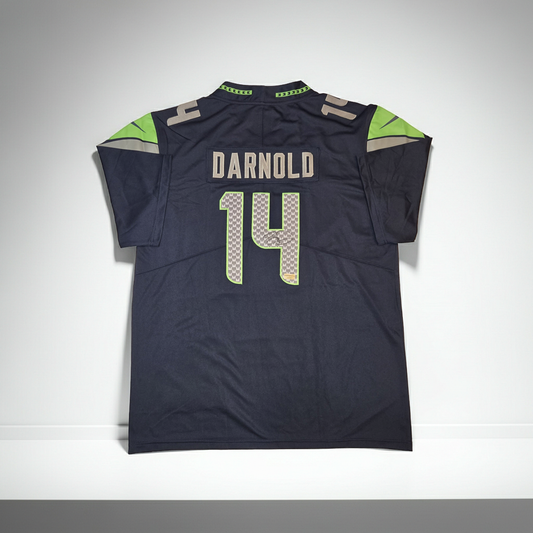 Sam Darnold Signed Jersey #14 Seattle Seahawks W/COA (XL)