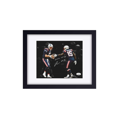Nelson Agholor New England Patriots Autographed & Inscribed 8x10 Photo JSA coa W/Frame - Fan Freaks