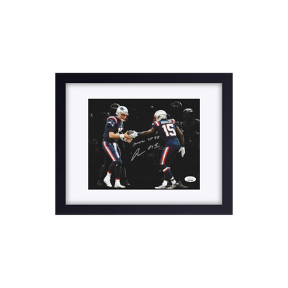 Nelson Agholor New England Patriots autographed 8x10 football photo with JSA COA, unframed view