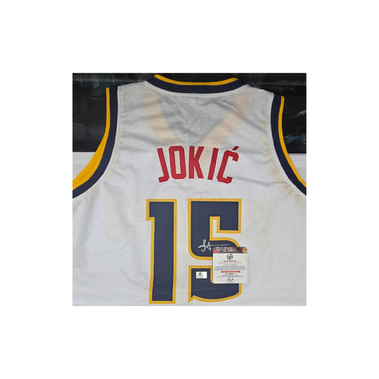 Nikola Jokic Denver Nuggets Autographed Custom Basketball Jersey With COA - Fan Freaks