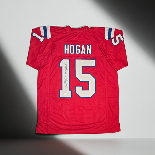 Chris Hogan New England Patriots Autographed & Insc Football Jersey coa (XL)