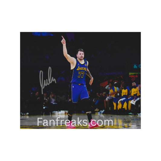 Luka Doncic autographed La Lakers 8x10 photo Reprint - Fan Freaks