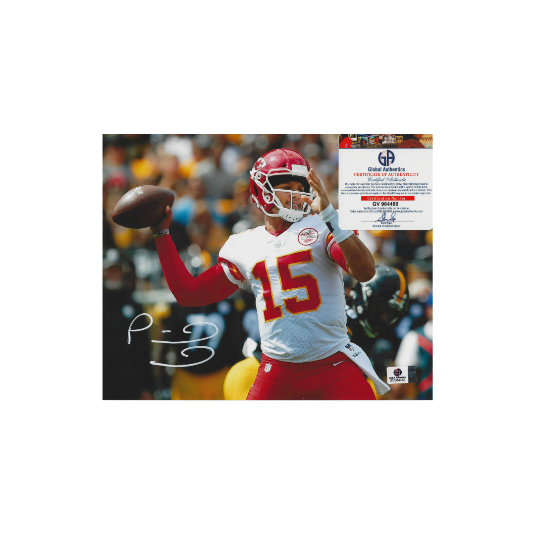 Patrick Mahomes Kansas City Chiefs Autographed 8x10 Photo coa - Fan Freaks
