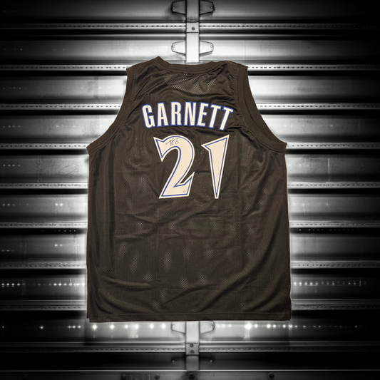 Kevin Garnett Of The Minnesota Timberwolves signed basketball jersey PAAS COA
