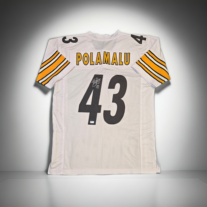 Troy Polamalu Pittsburgh Steelers autographed football jersey with COA