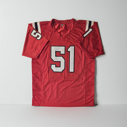 Jack Gibbens New England Patriots autographed football jersey with JSA hologram, alternate product photograph