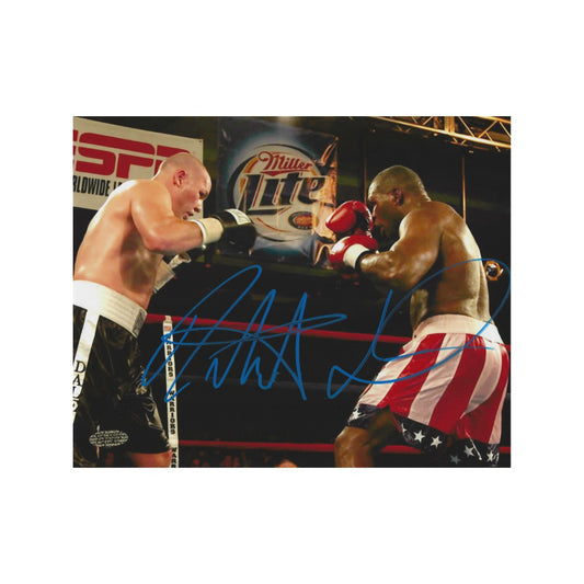ROBERT DANIELS AUTOGRAPHED 8X10 PHOTO BOXING WITH COA