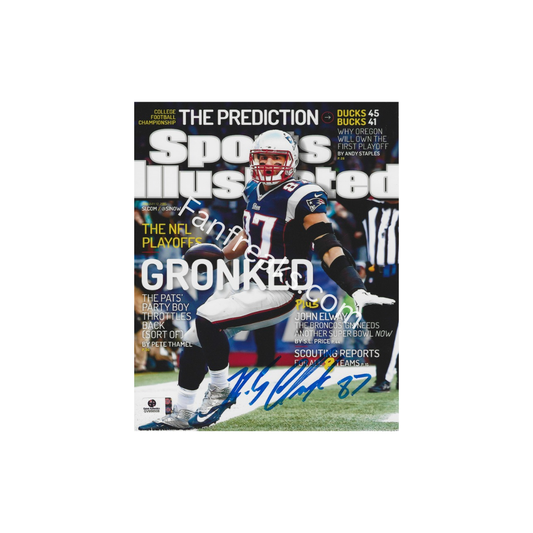Rob Gronkowski New England Patriots Autographed 8x10 Photo Reprint - Fan Freaks