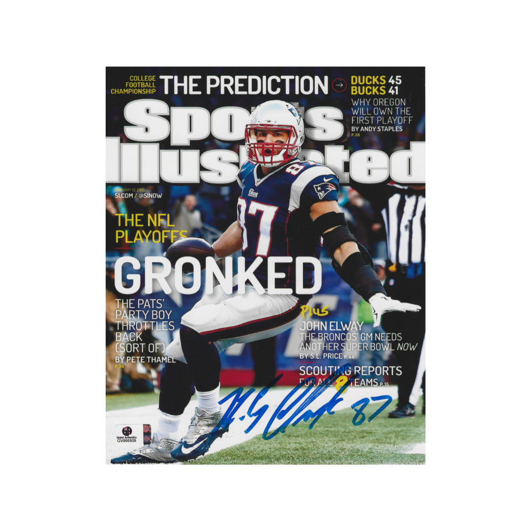 Rob Gronkowski New England Patriots Autographed 8x10 Photo coa - Fan Freaks