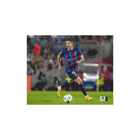 Robert Lewandowski FC Barcelona Autographed 8x10 Photo With COA - Fan Freaks