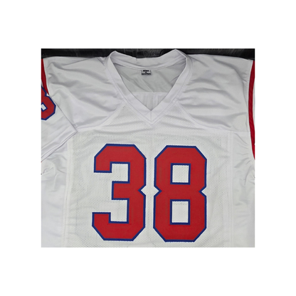 Roland James New England Patriots signed inscribed custom jersey with JSA COA, additional product image
