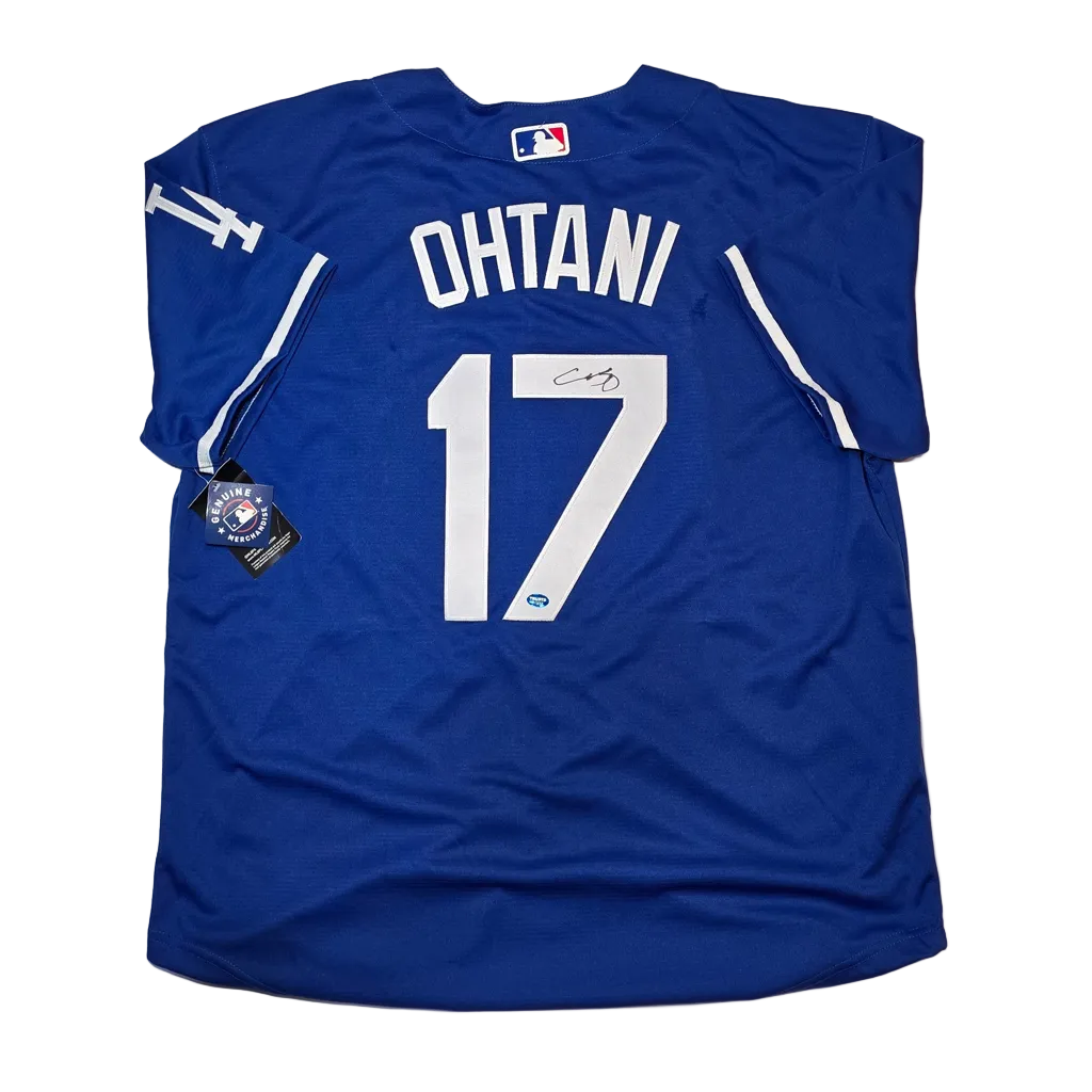 Shohei Ohtani of the LA Dodger autographed baseball jersey COA