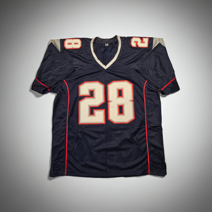 James White New England Patriots autographed football jersey with JSA COA, alternate product photograph