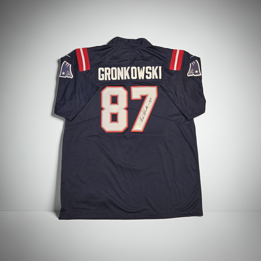 Rob Gronkowski Signed #87 New England Patriots w/COA