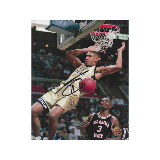 TIM DUNCAN SIGNED 8X10 PHOTO ELITE WITH COA - Fan Freaks