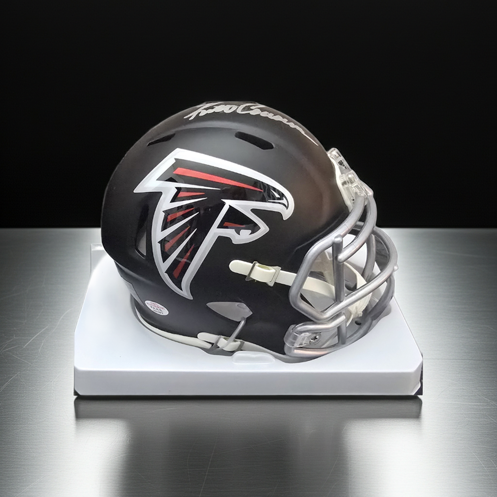 Kirk Cousins of the Atlanta Falcons signed mini football helmet PAAS COA
