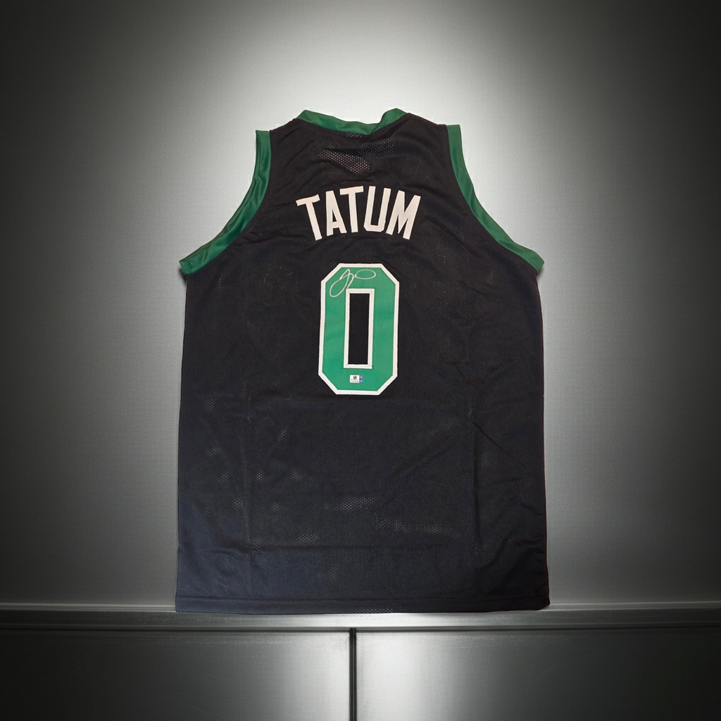 Jayson Tatum Boston Celtics Autographed Basketball Jersey coa