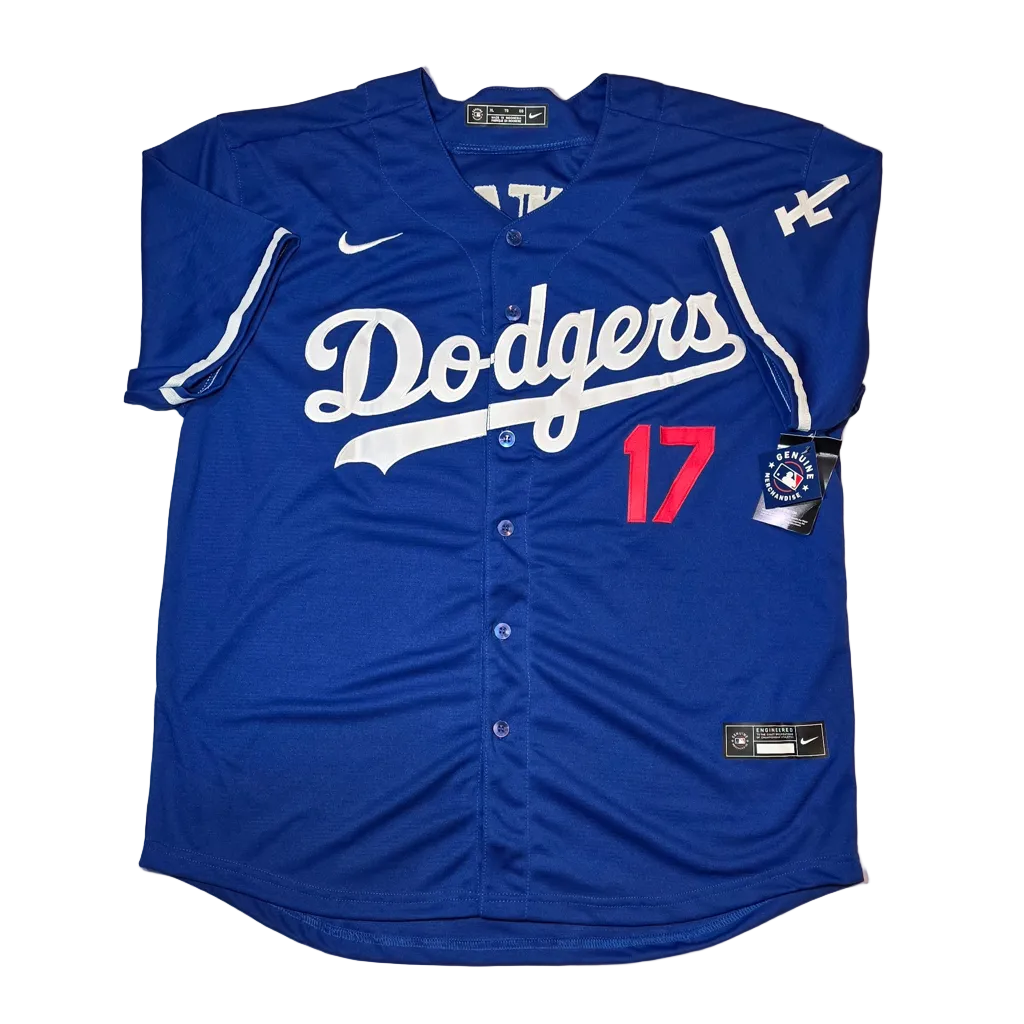 Shohei Ohtani of the LA Dodger autographed baseball jersey COA