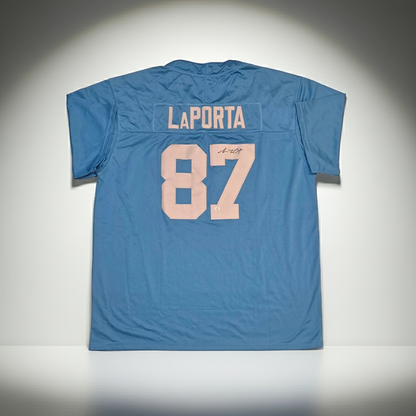 Sam LaPorta Detroit Lions autographed football jersey with COA