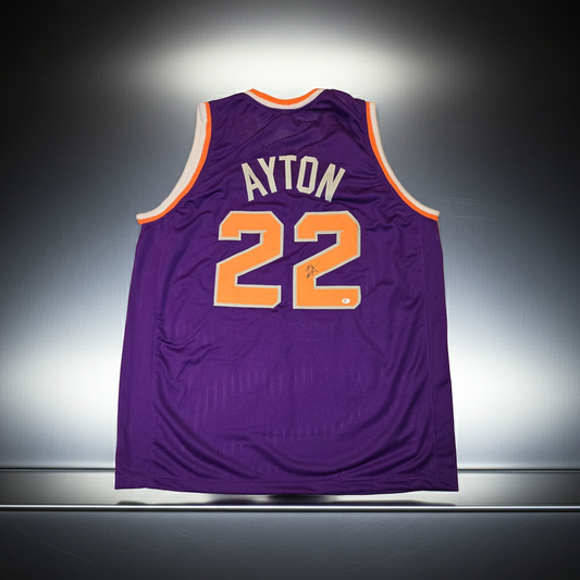 Deandre Ayton Phoenix Suns autographed basketball jersey PAAS COA (XL)