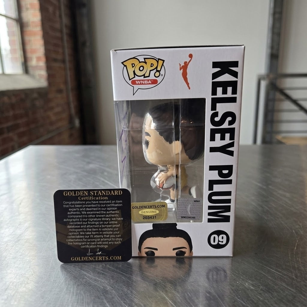 Kelsey Plum Autographed Los Angeles Sparks Funko Pop W/COA