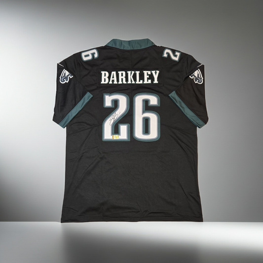 Saquon Barkley Signed #26 Philadelphia Eagles W/COA (L)