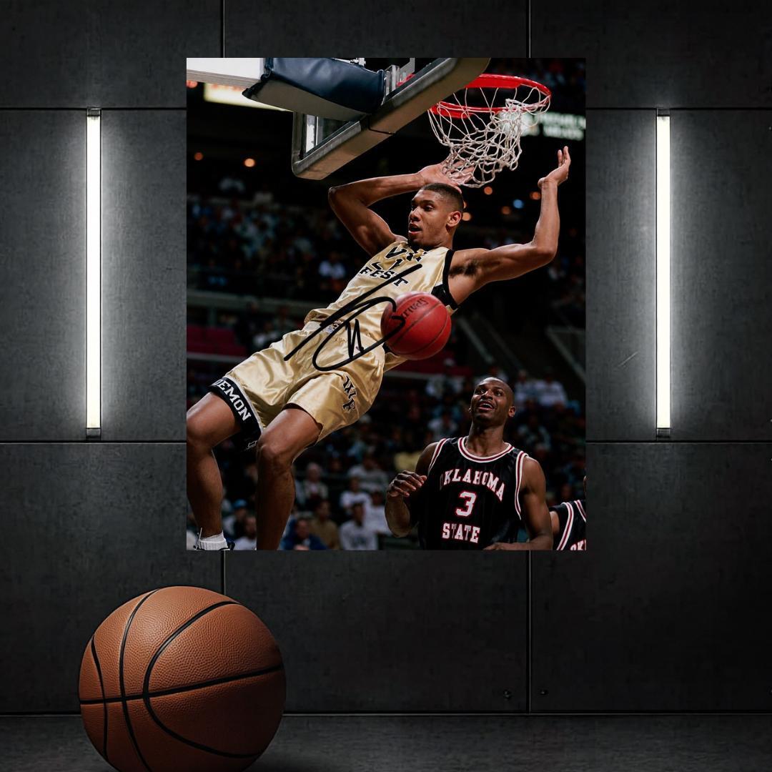 Tim Duncan Signed Photo Print Autograph Wall Art