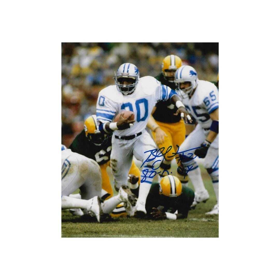 Billy Sims Detroit Lions Signed Photo Print Autograph Wall Art
