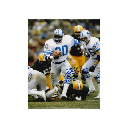 Billy Sims Detroit Lions printed signature-style 8x10 photo art reprint, product image 2 of 3; not hand-autographed