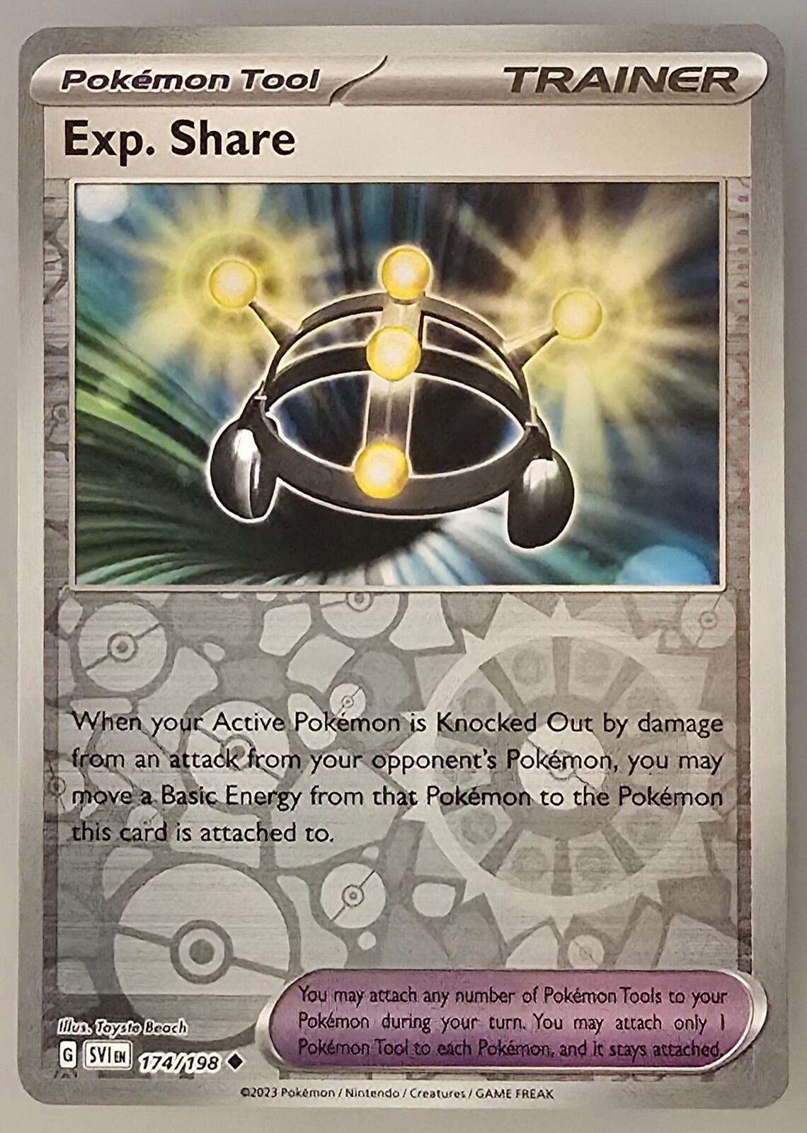 Exp. Share Pokémon Tool card from Scarlet & Violet