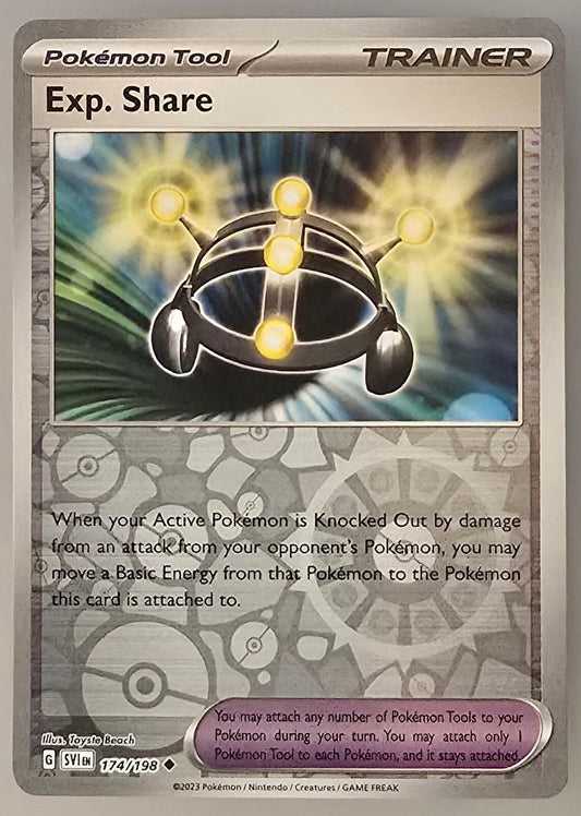 Exp. Share Pokémon Tool card from Scarlet & Violet