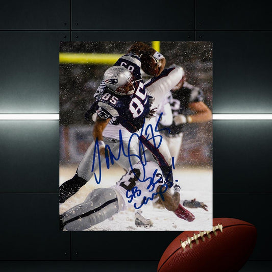Jermaine Wiggins New Englands Patriots Signed Photo Print Autograph Wall Art