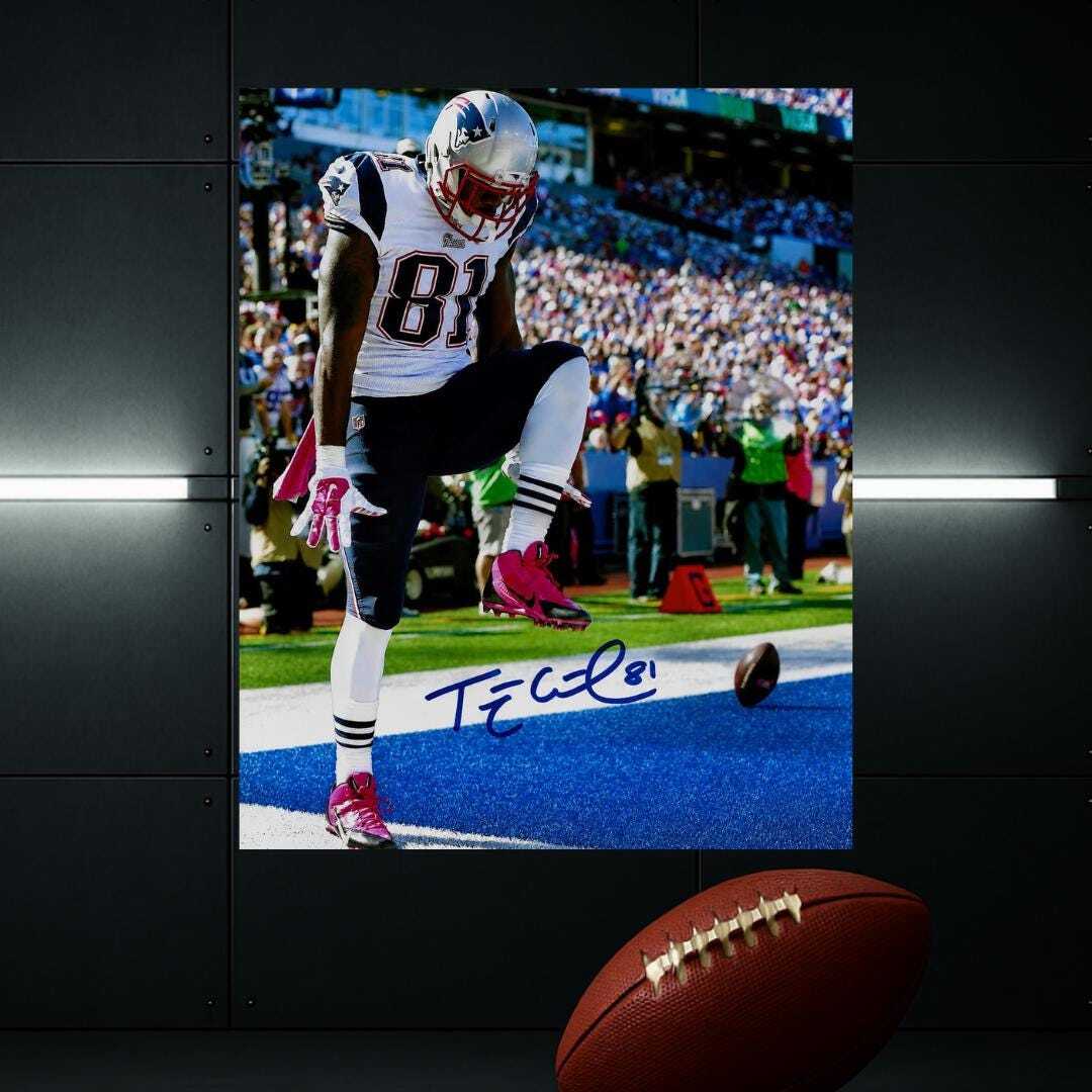 Tim Wright New England Patriots Signed Photo Print Autograph Wall Art