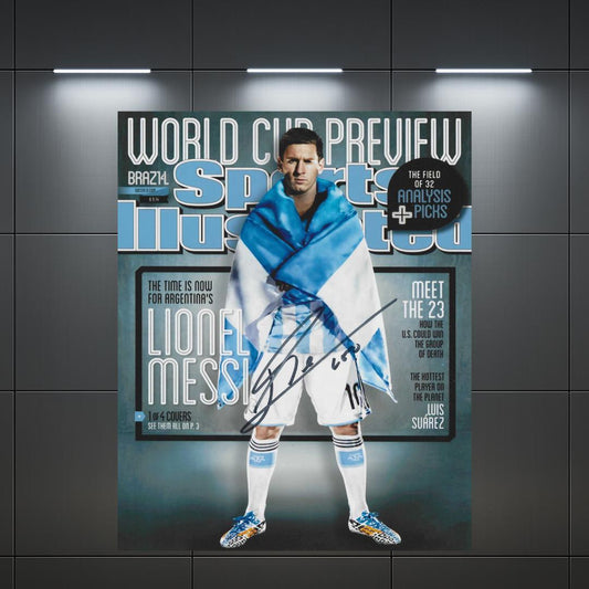 Lionel Messi 1 Signed Photo Print Autograph Wall Art