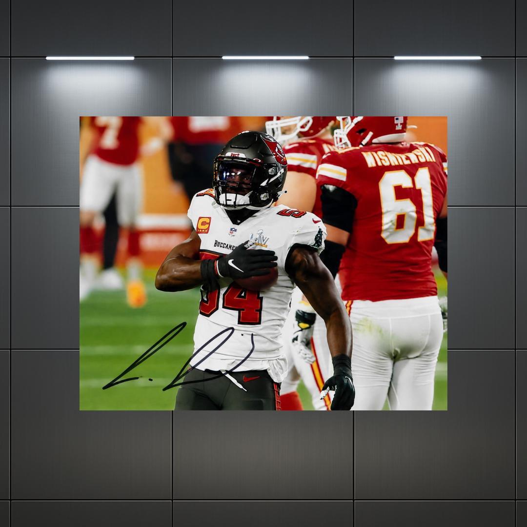 Lavonte David Tampa Bay Buccaneers Signed Photo Print Autograph Wall Art