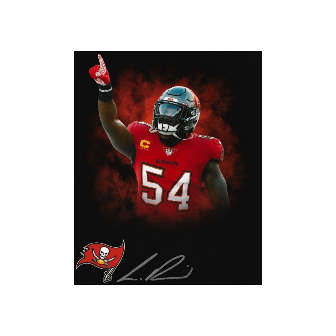 Lavonte David Tampa Bay Buccaneers Signed Photo Print Autograph Wall Art