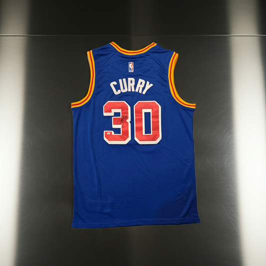 Stephen Curry Golden State Warriors Autographed Basketball Jersey coa