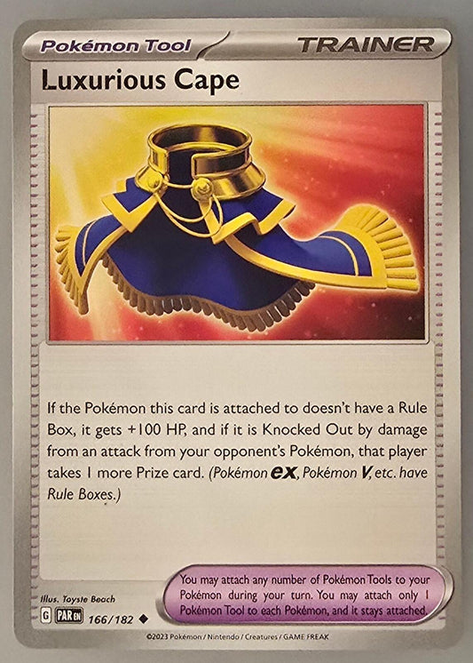 Luxurious Cape Pokémon Trainer Tool card Paradox Rift