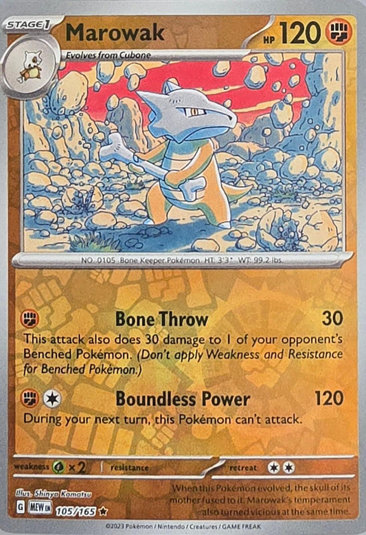 Marowak #105/165 from Scarlet & Violet: 151