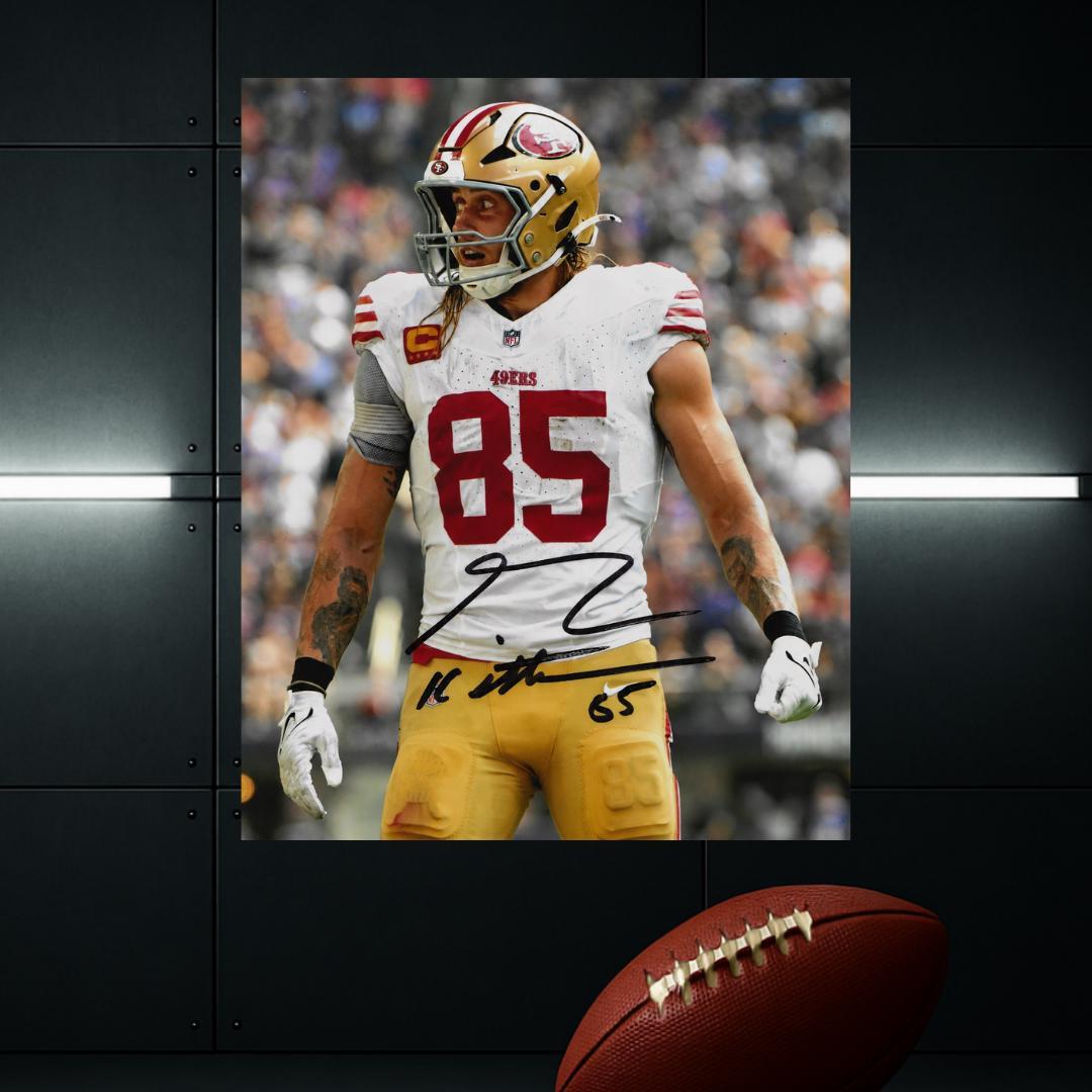 George Kittle San Francisco 49ers Signed Photo Print Autograph Wall Art