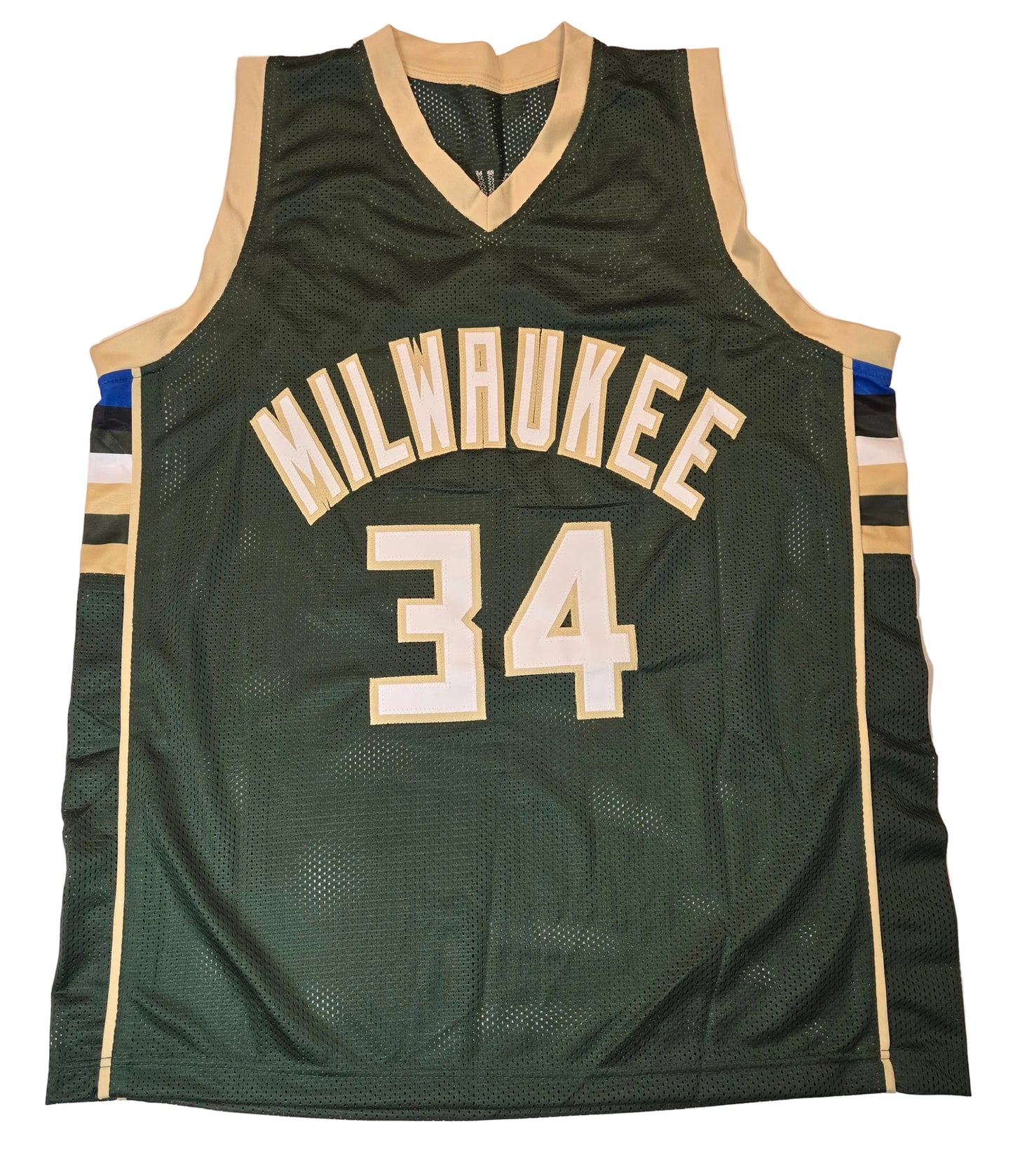 Giannis Antetokounmpo Milwaukee Bucks Basketball Jersey coa