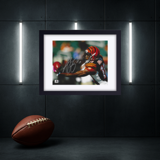 A.J. Green Cincinnati Bengals Autographed 8x10 Photo coa W/Frame