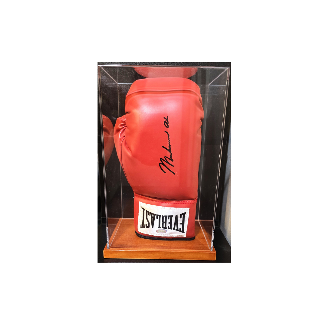 Muhammad Ali signed autographed boxing glove Steiner COA with Display Case - Fan Freaks