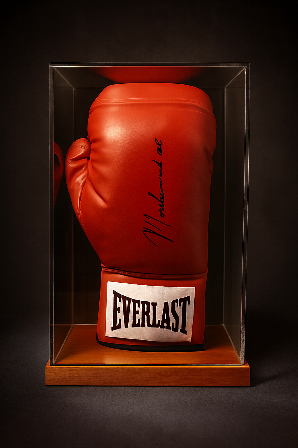 Muhammad Ali signed autographed boxing glove Steiner COA with Display Case